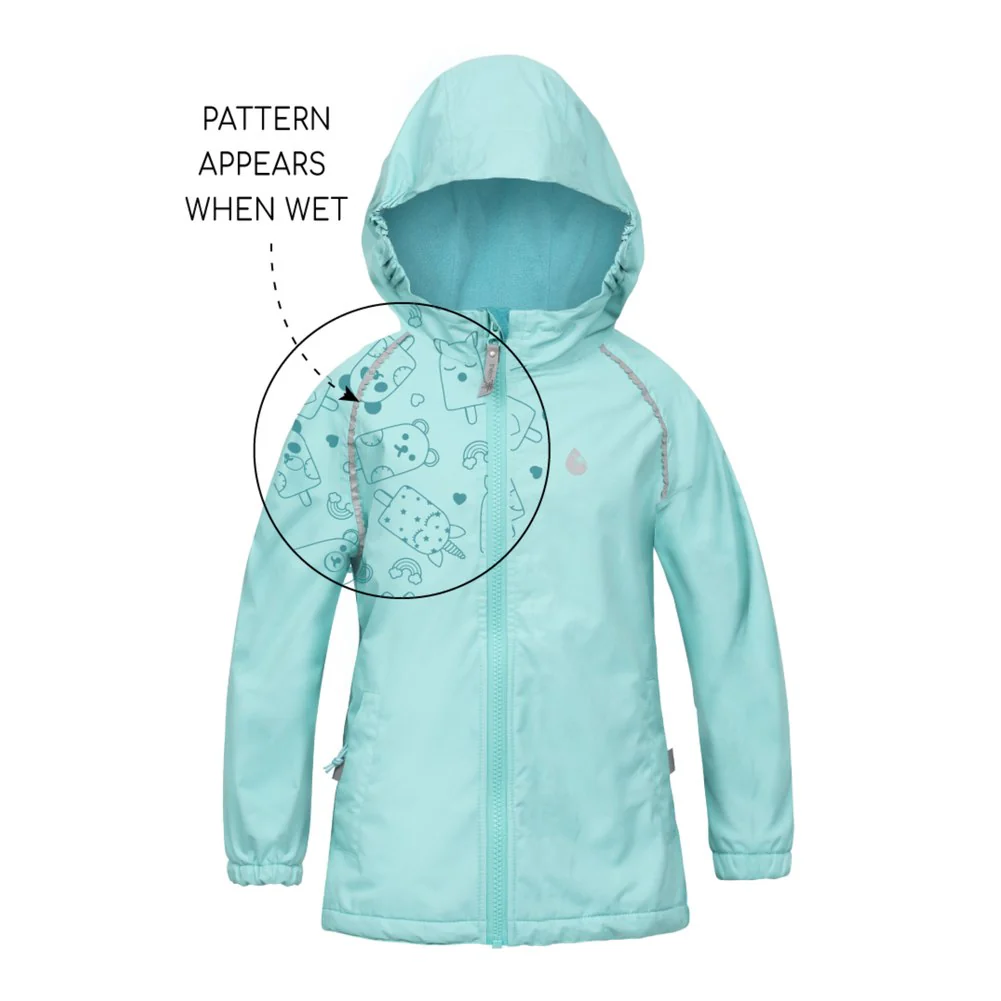 Therm SplashMagic Waterproof Fleece-Lined Girls Storm Jacket - Image 8