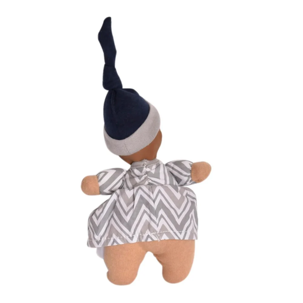 Tikiri Bonikka Collection Precious Baby Plush Doll - Chevron Grey (7 inch) - Image 2