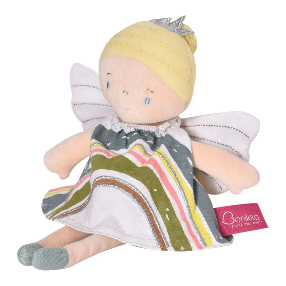 Tikiri Bonikka Collection Soft Body Plush Doll - Blonde Rainbow Fairy (11 inch) - Image 3