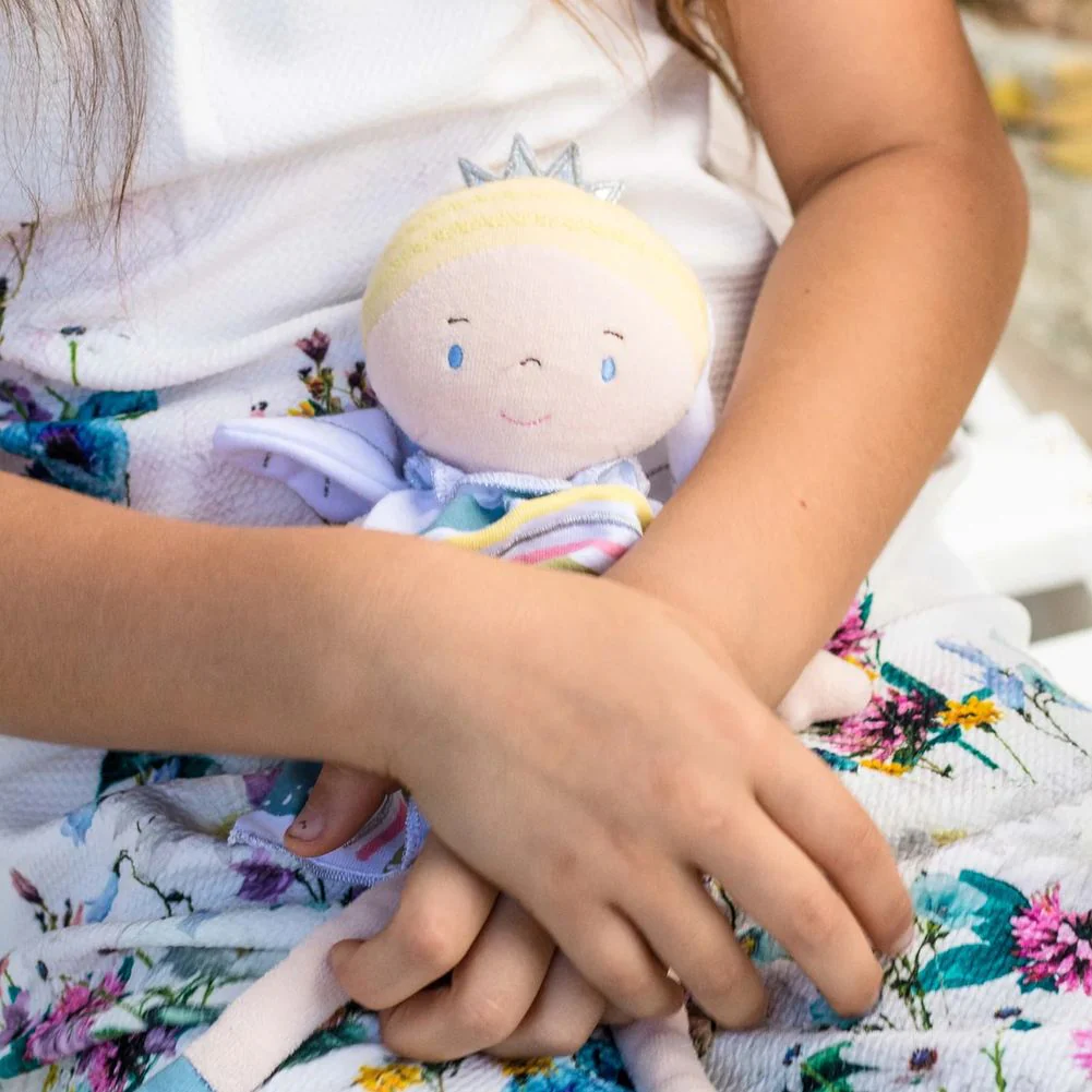 Tikiri Bonikka Collection Soft Body Plush Doll - Blonde Rainbow Fairy (11 inch) - Image 6