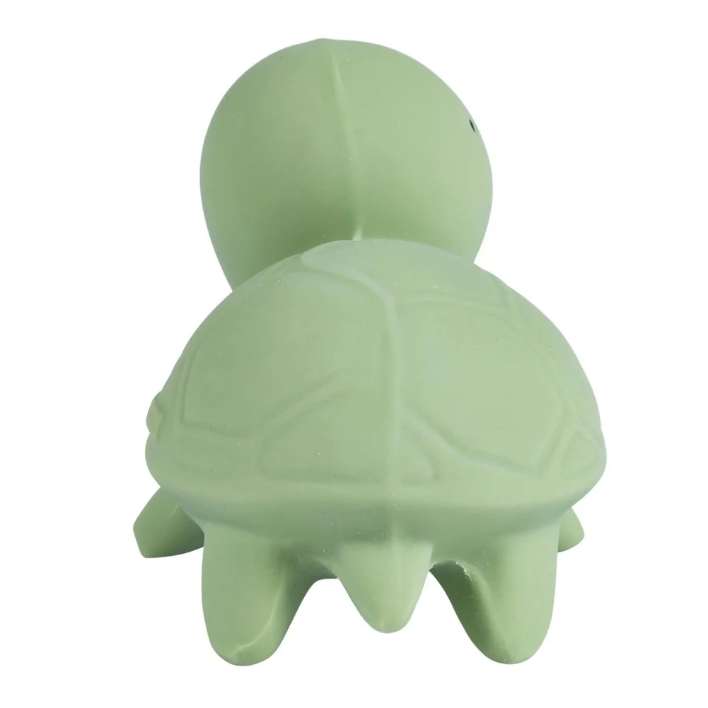 Tikiri My First Ocean Buddies Collection Natural Rubber Rattle Teether - Turtle - Image 2