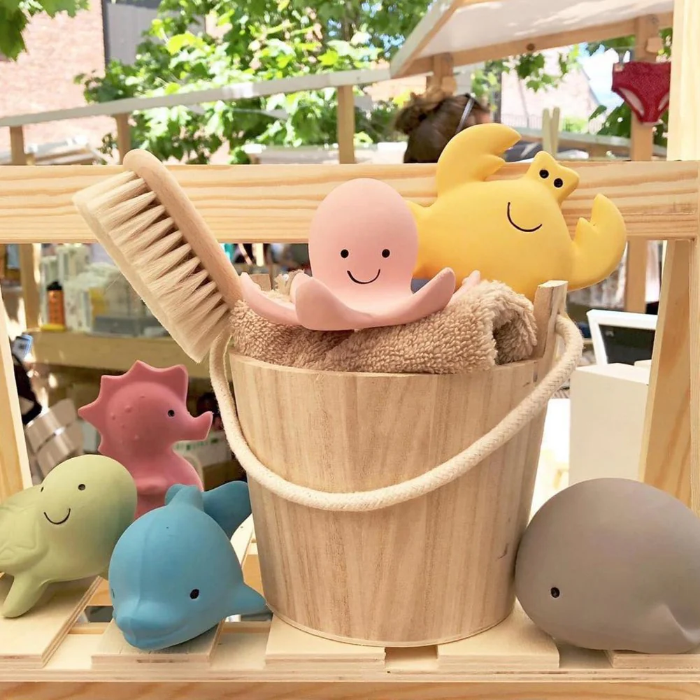 Tikiri My First Ocean Buddies Collection Natural Rubber Rattle Teether - Whale - Image 4