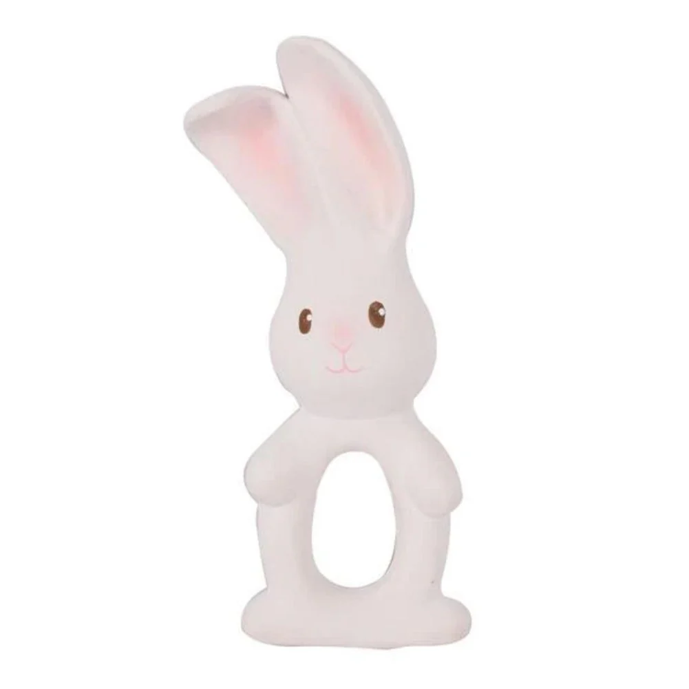 Tikiri Organic Natural Rubber Ring Teether - Havah the Bunny