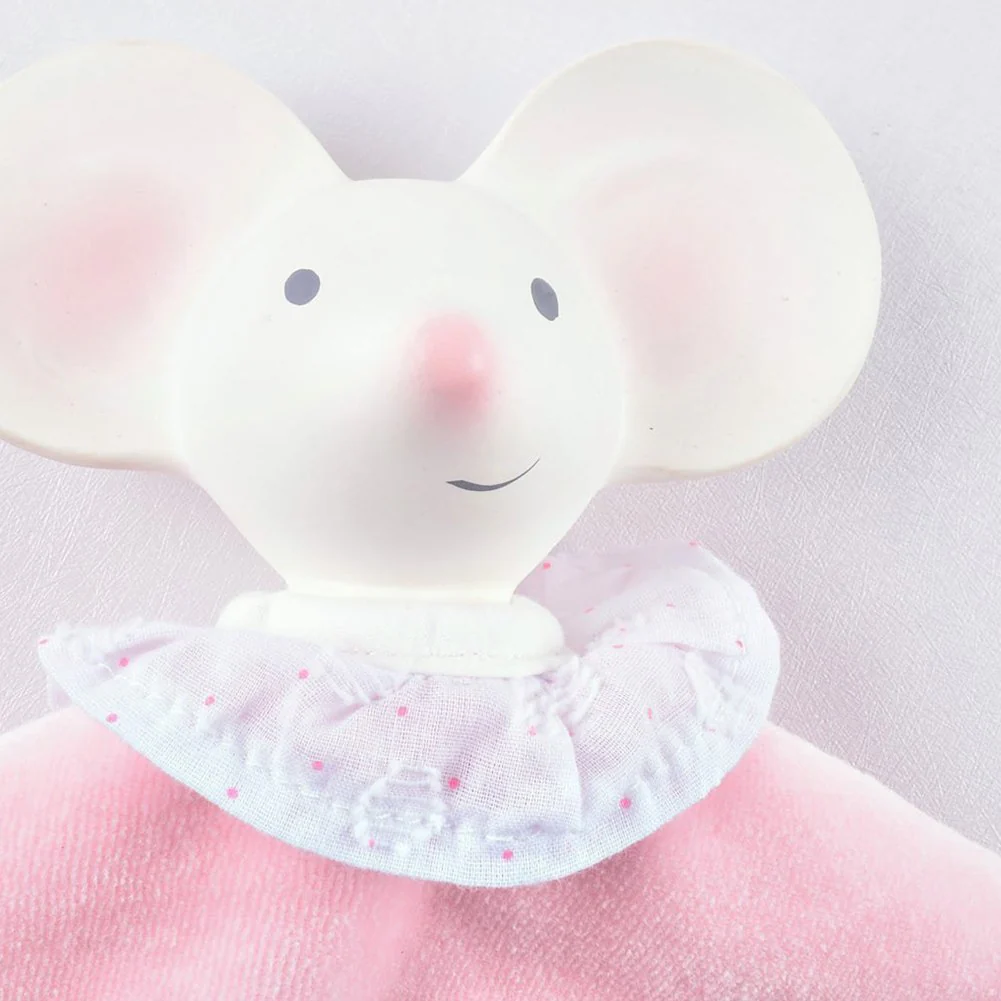 Tikiri Puppet Snuggly with Organic Natural Rubber Head - Meiya the Mouse - Image 2