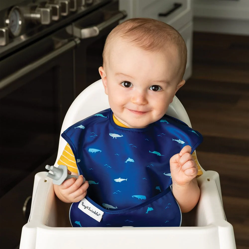 Tiny Twinkle 3-Pack Mess-Proof Easy Bibs Set - Image 7