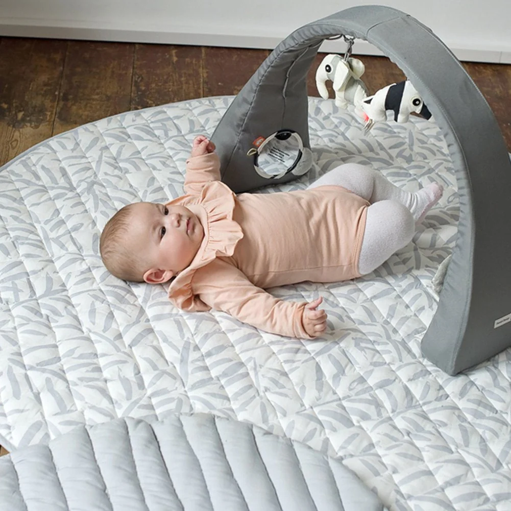 ToddleKind Organic Cotton Luxe Mat - Stone - Image 4