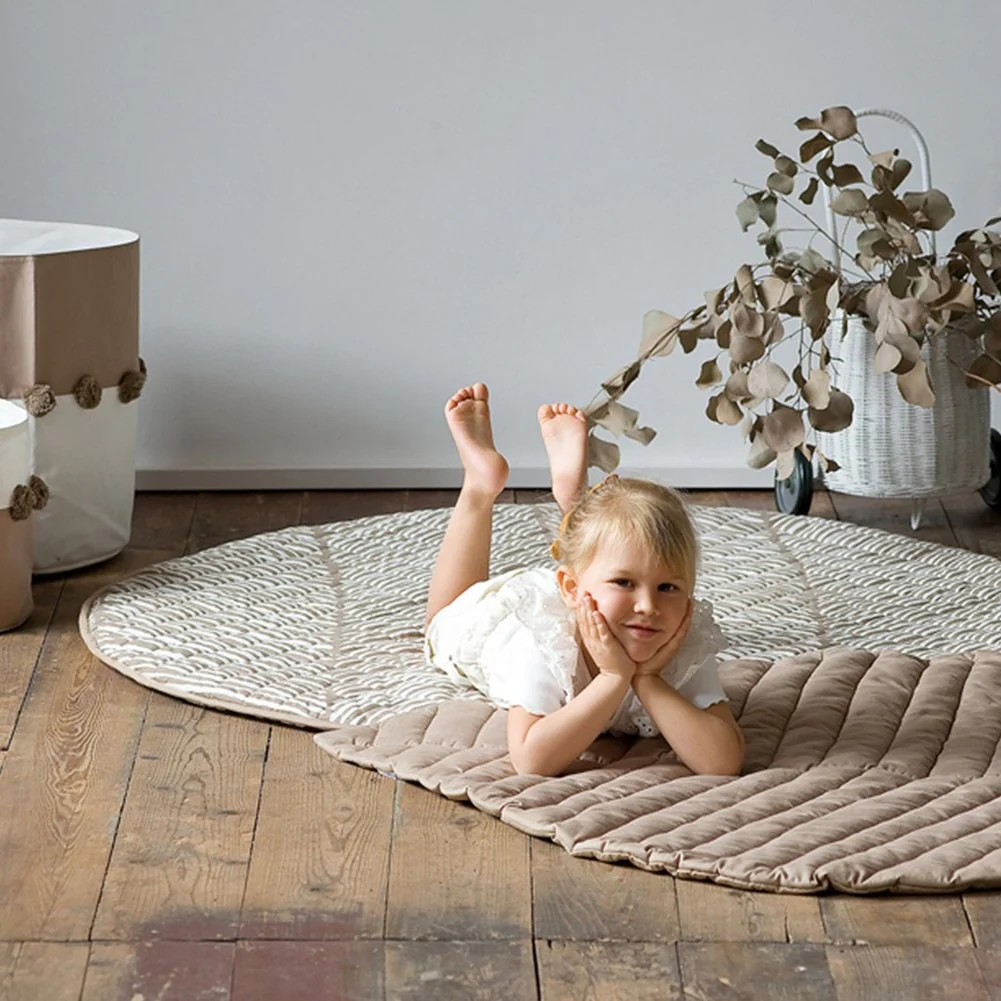 ToddleKind Organic Cotton Luxe Mat - Tan - Image 6