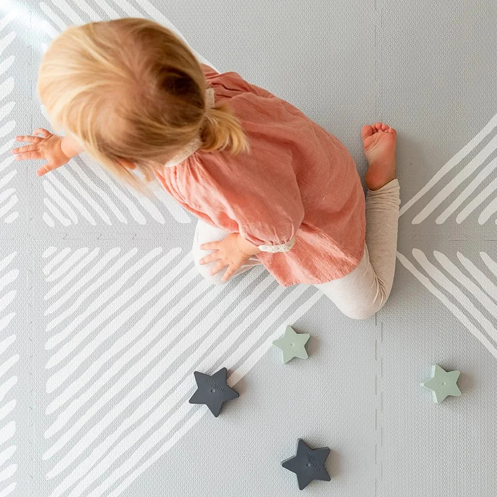 ToddleKind Sandy Lines Series Prettier Playmat - Stone - Image 4
