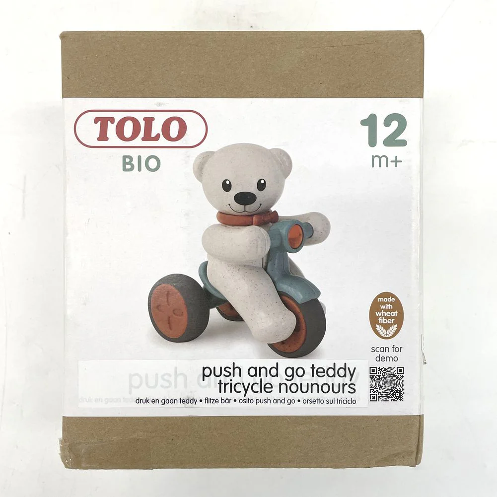 Tolo Baby Bio Push and Go Teddy Toy (Open Box) - Image 2