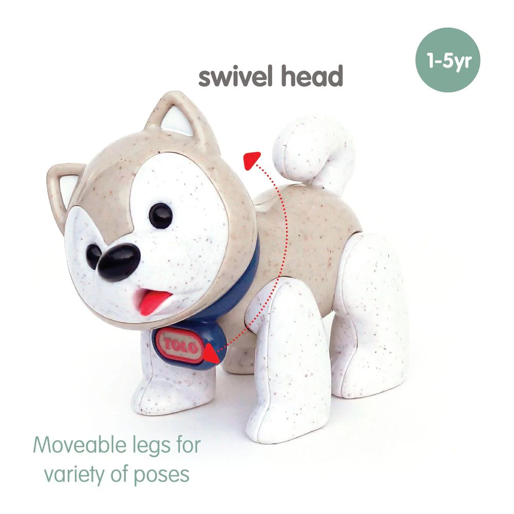 Tolo Baby First Friends Posable Toy - Husky - Image 2