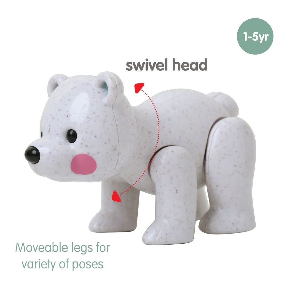 Tolo Baby First Friends Posable Toy - Polar Bear - Image 2