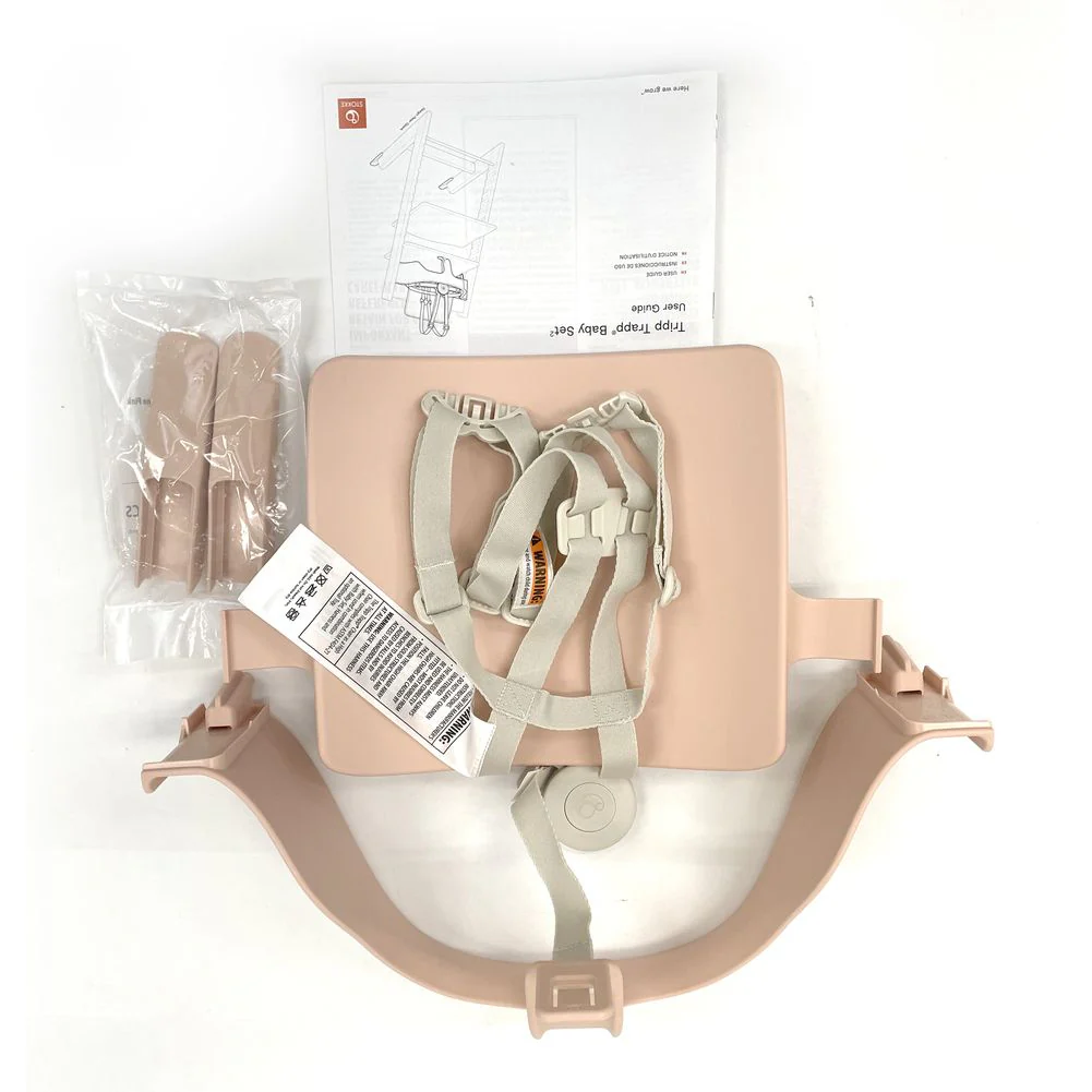 Tripp Trapp Baby Set2 with Harness & Extended Gliders - Serene Pink (Open Box) - Image 5
