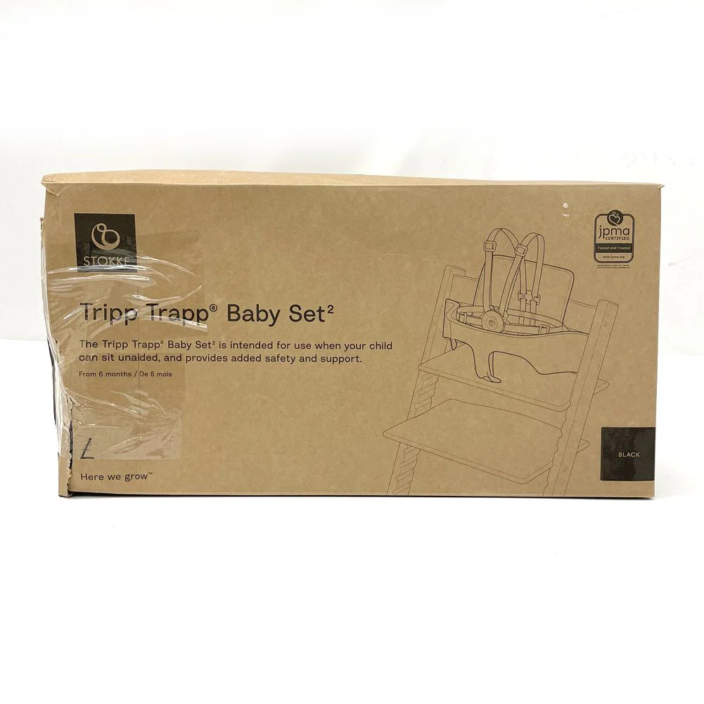 Tripp Trapp Baby Set2 with Harness & Extended Gliders - White (Open Box) - Image 2
