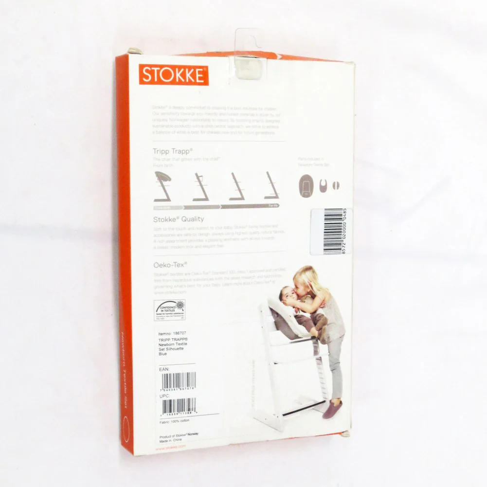 Stokke Tripp Trapp Newborn Textile Set - Silhouette Blue (Open Box) - Image 3