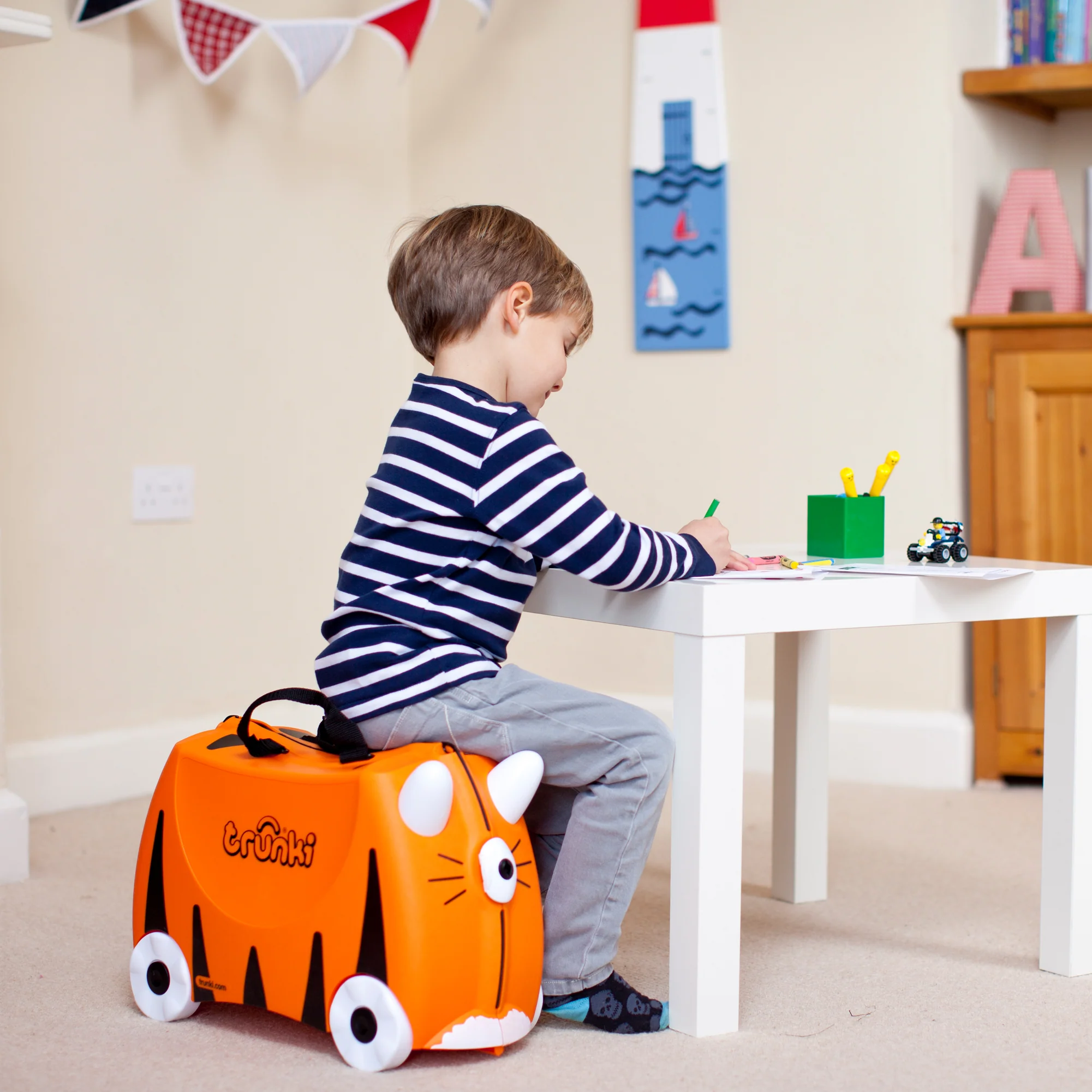 Trunki Ride On Suitcase - Tipu Tiger (Open Box) - Image 10