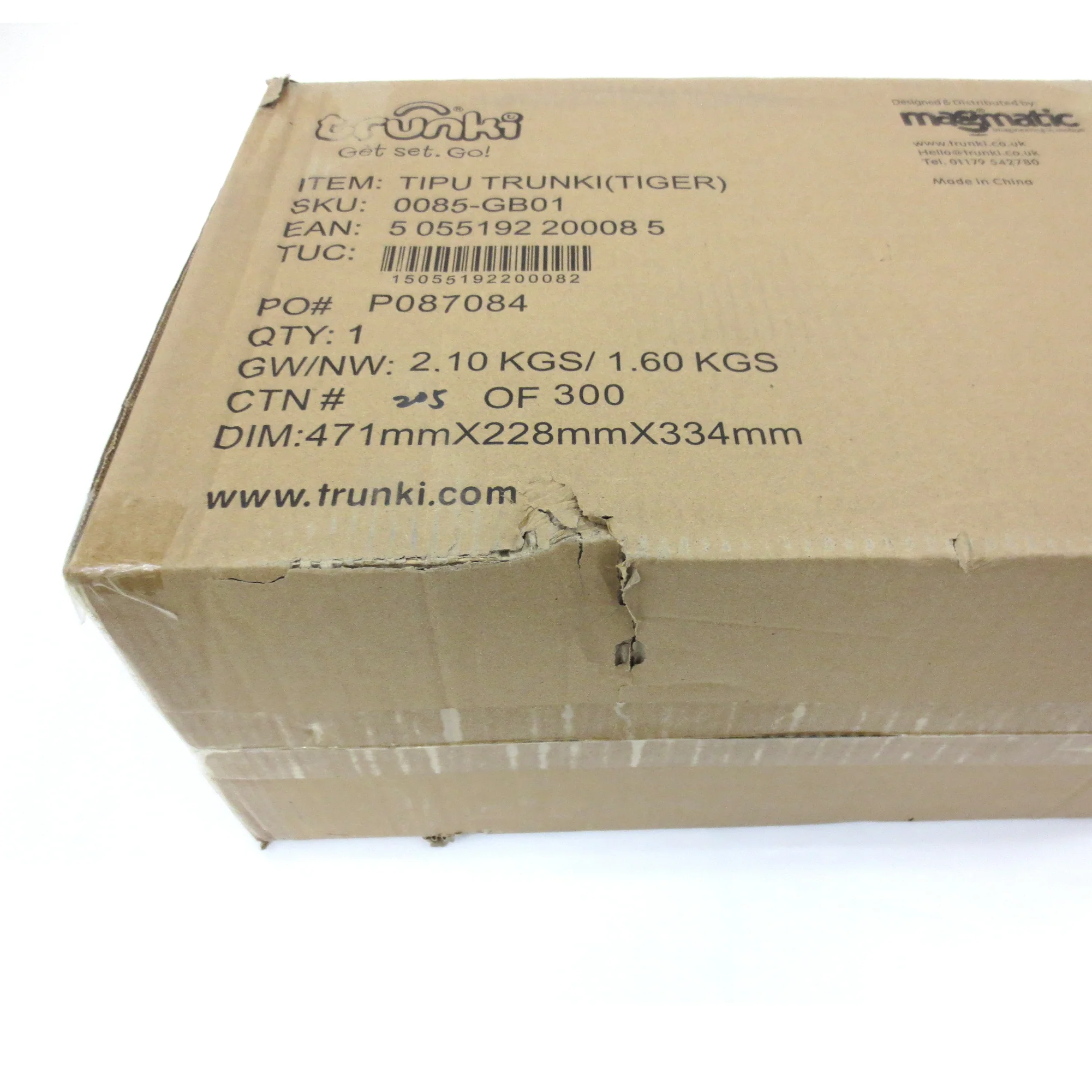 Trunki Ride On Suitcase - Tipu Tiger (Open Box) - Image 3