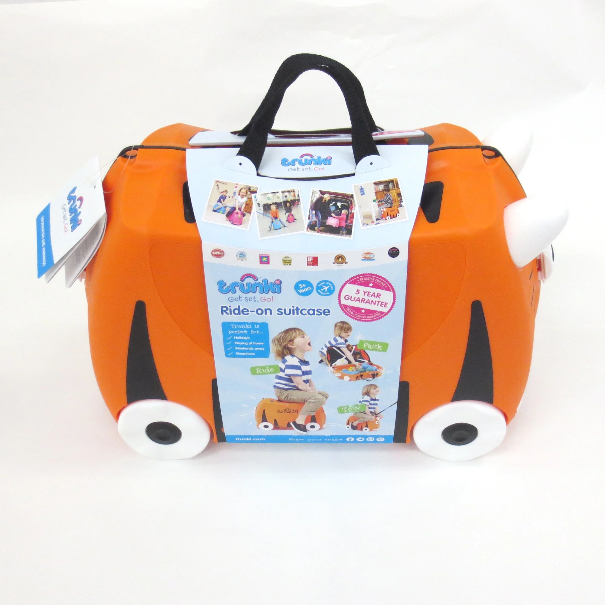 Trunki Ride On Suitcase - Tipu Tiger (Open Box) - Image 4