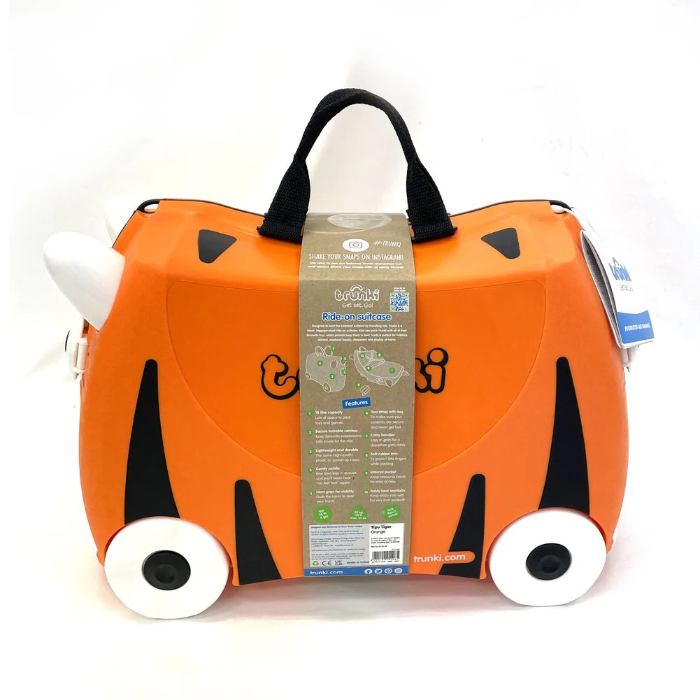 Trunki Ride On Suitcase - Tipu Tiger (Open Box) - Image 5