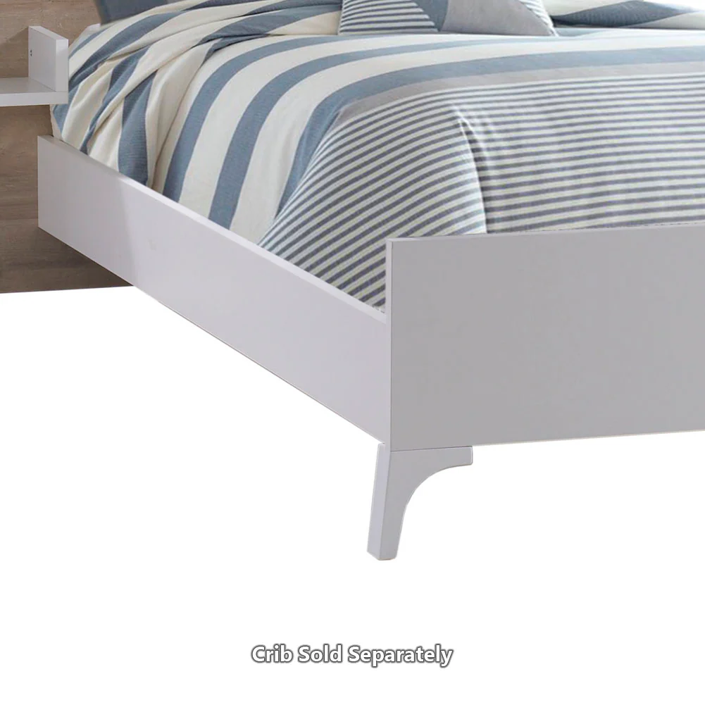 TULIP 39 inch Twin Bed Conversion Rails with Low Profile Footboard - Image 2