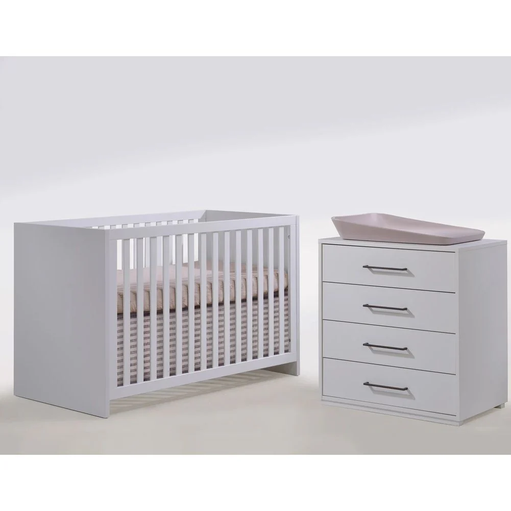 TULIP Contempo Collection Island Crib and 4-Drawer Dresser Set - Image 2