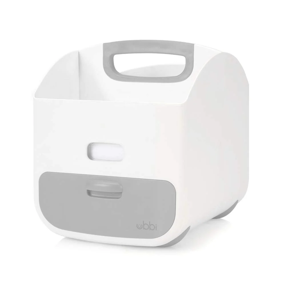 UBBI Diaper Caddy - White/Grey - Image 2