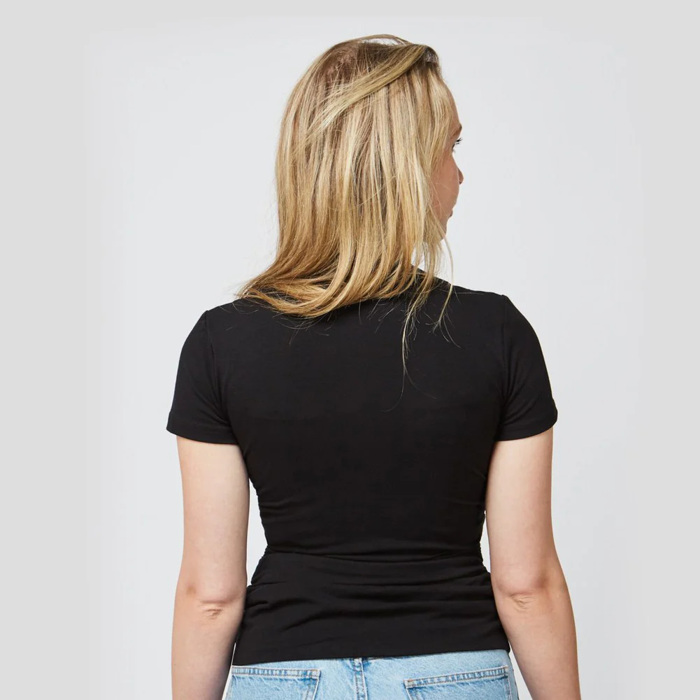 Umana Skin to Skin Baby Wearing T-Shirt for MOM - Black (Large) - Image 3