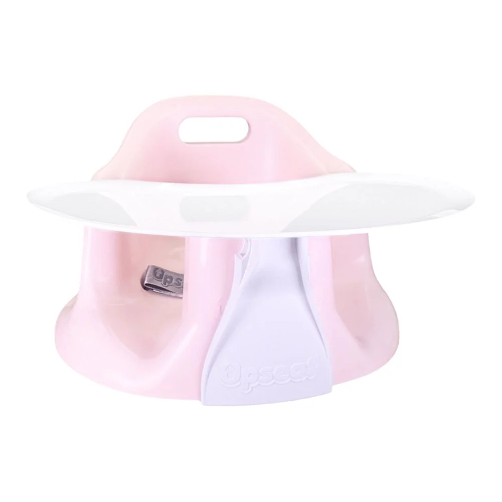 Upseat Baby Floor and Booster Seat with Tray - Pink