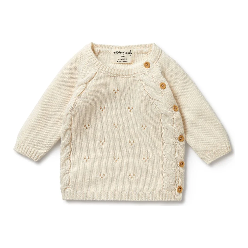 Wilson+Frenchy Knitted Pointelle Kimono Cardigan - Image 5