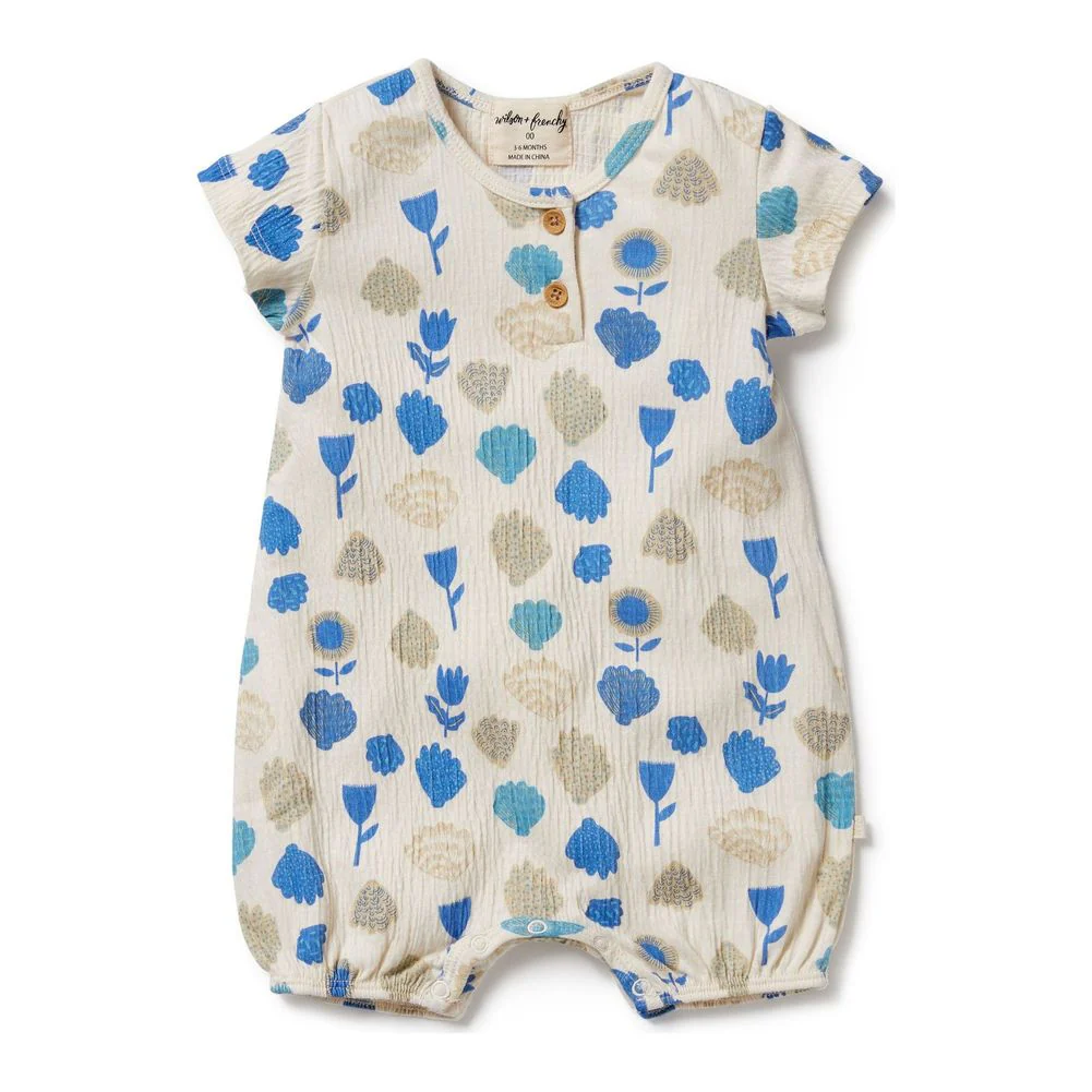 Wilson+Frenchy Crinkle Henley Playsuit - Image 5