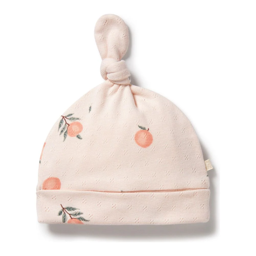 Wilson+Frenchy Organic Cotton Pointelle Knot Hat - Image 6