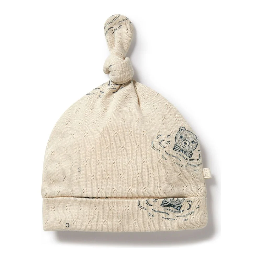 Wilson+Frenchy Organic Cotton Pointelle Knot Hat - Image 8