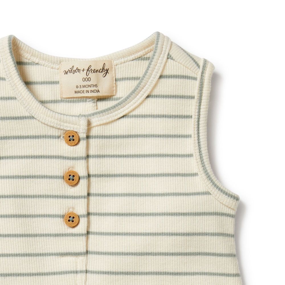Wilson+Frenchy Organic Henley Growsuit - Image 2