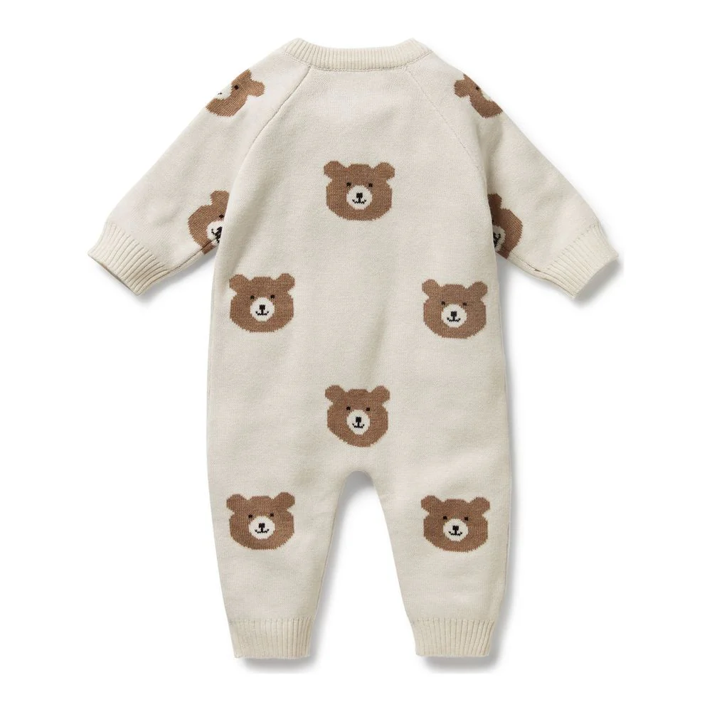 Wilson+Frenchy Organic Knitted Jacquard Growsuit - Image 2