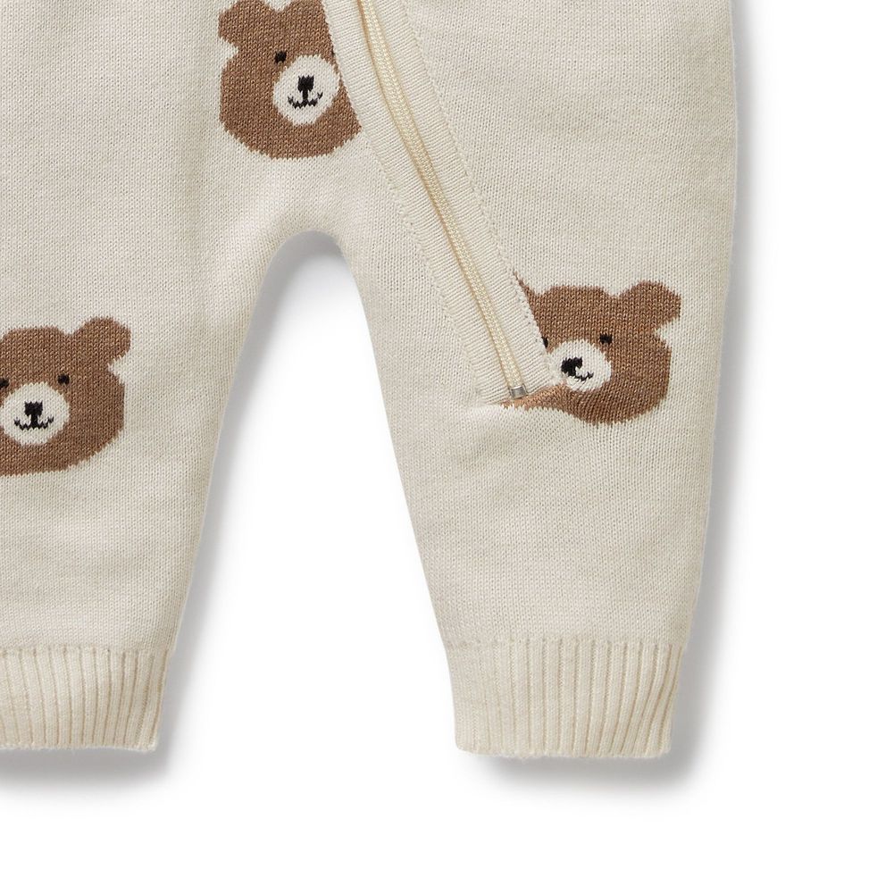 Wilson+Frenchy Organic Knitted Jacquard Growsuit - Image 4
