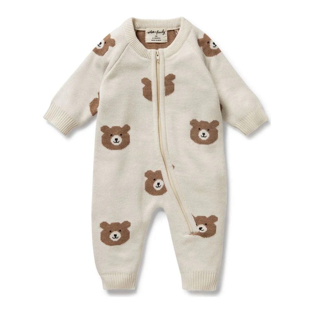 Wilson+Frenchy Organic Knitted Jacquard Growsuit - Image 7