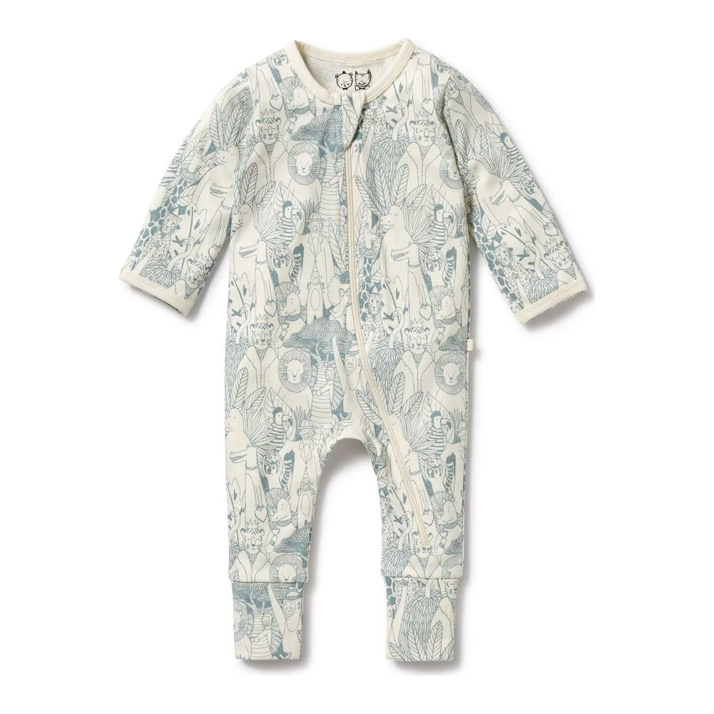 Wilson+Frenchy Organic Cotton Zipsuit with Feet - Image 12