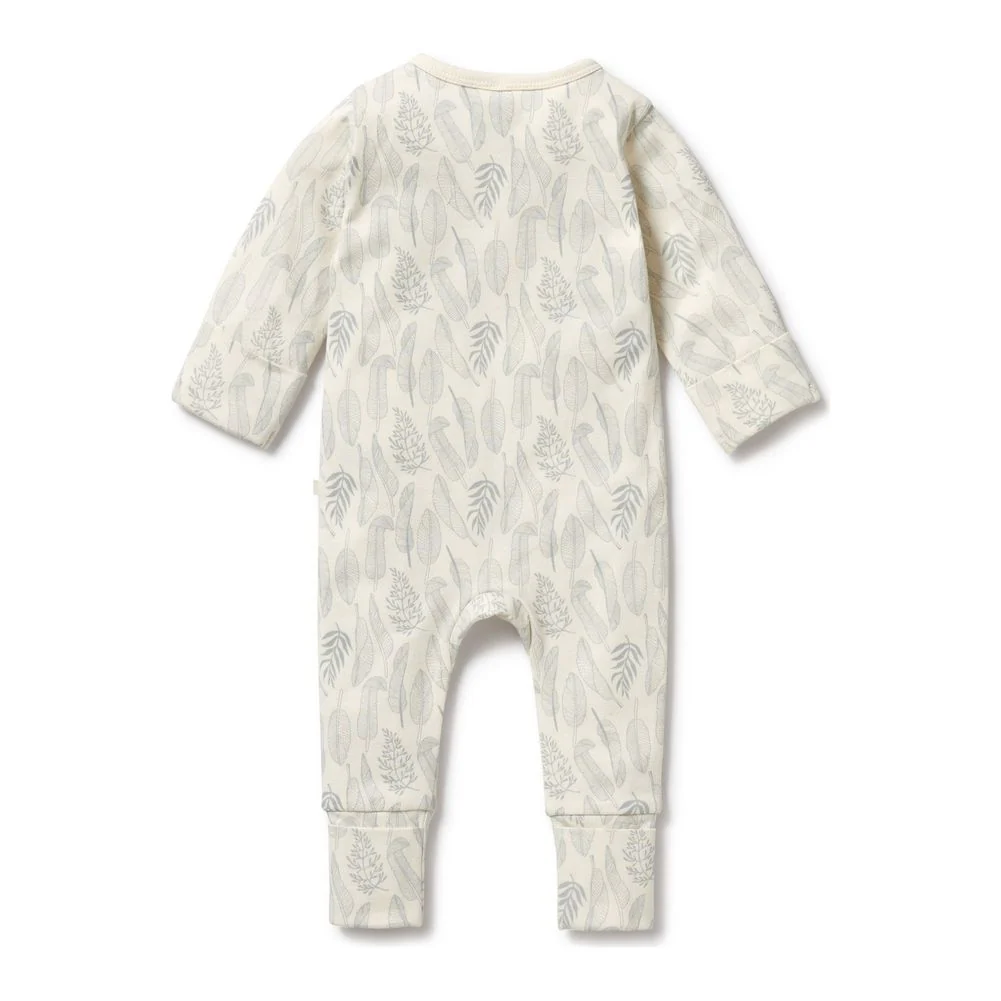 Wilson+Frenchy Organic Cotton Zipsuit with Feet - Image 3
