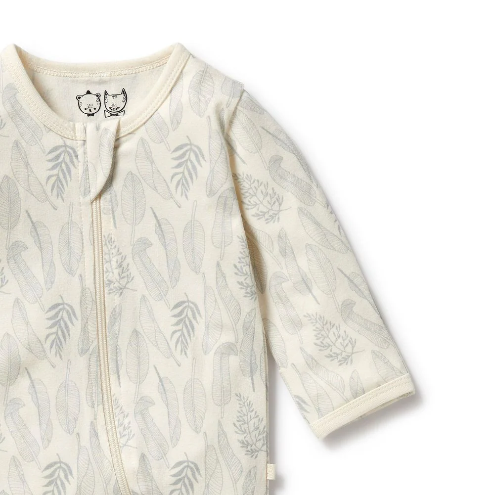Wilson+Frenchy Organic Cotton Zipsuit with Feet - Image 4
