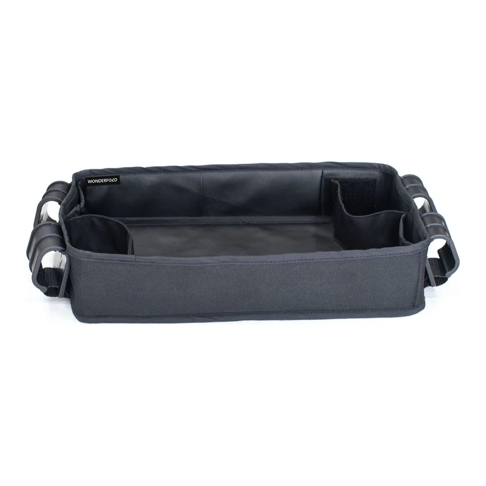 Wonderfold Snack and Activity Tray for W2 Stroller Wagons - Black - Image 2