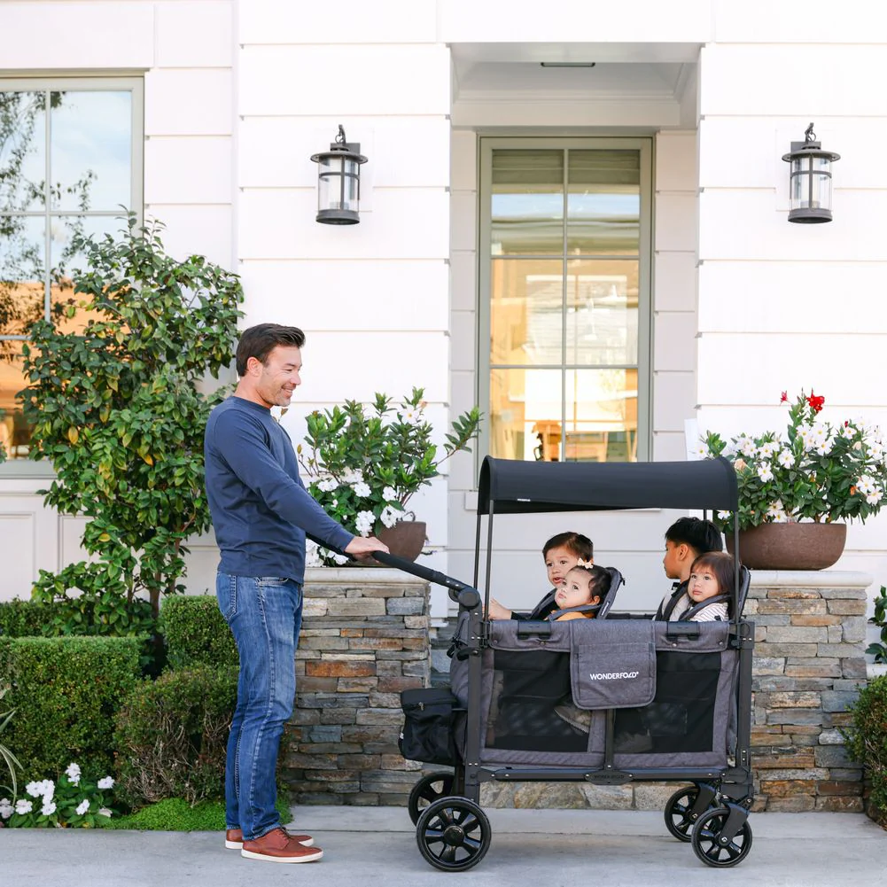 Wonderfold W4 Elite Pro Quad Stroller Wagon - Image 7