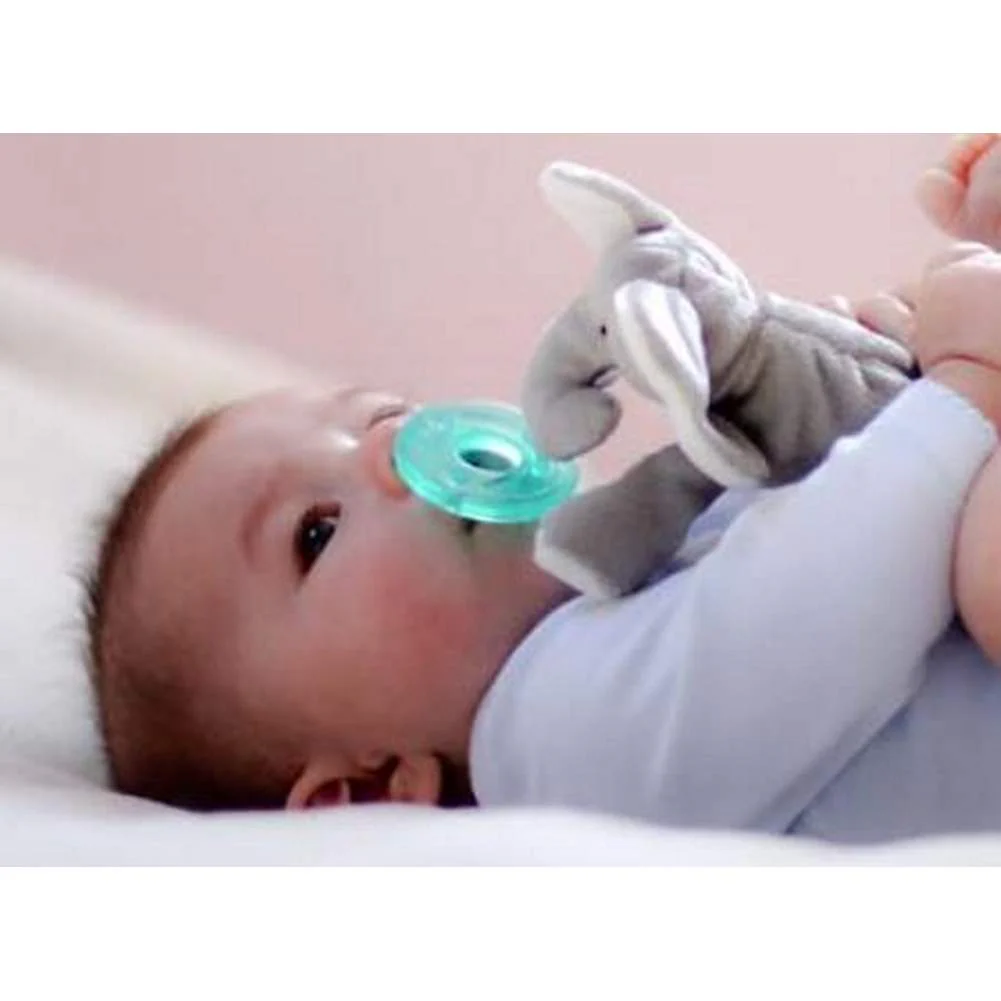 WubbaNub Infant Pacifier - Elephant - Image 2
