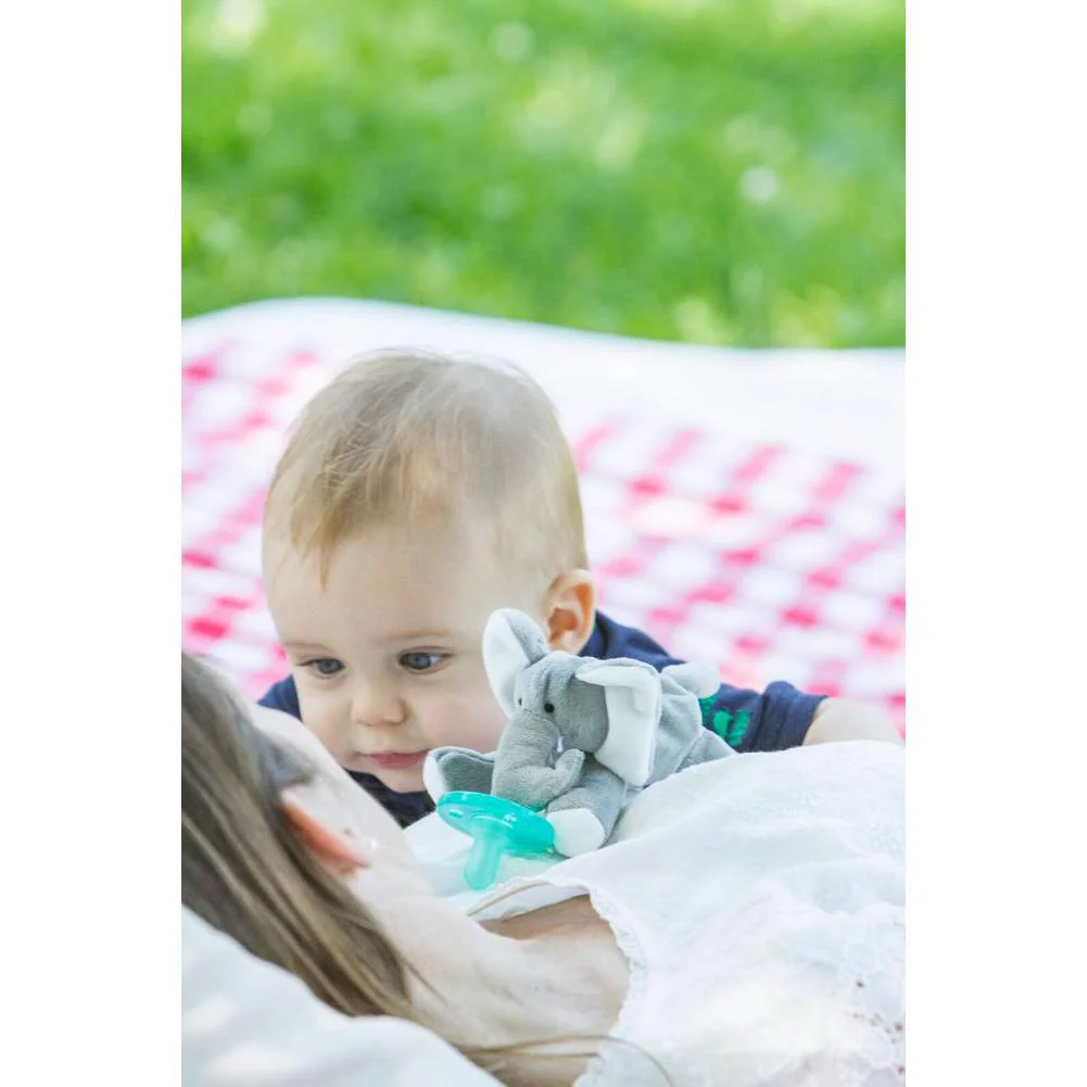 WubbaNub Infant Pacifier - Elephant - Image 3