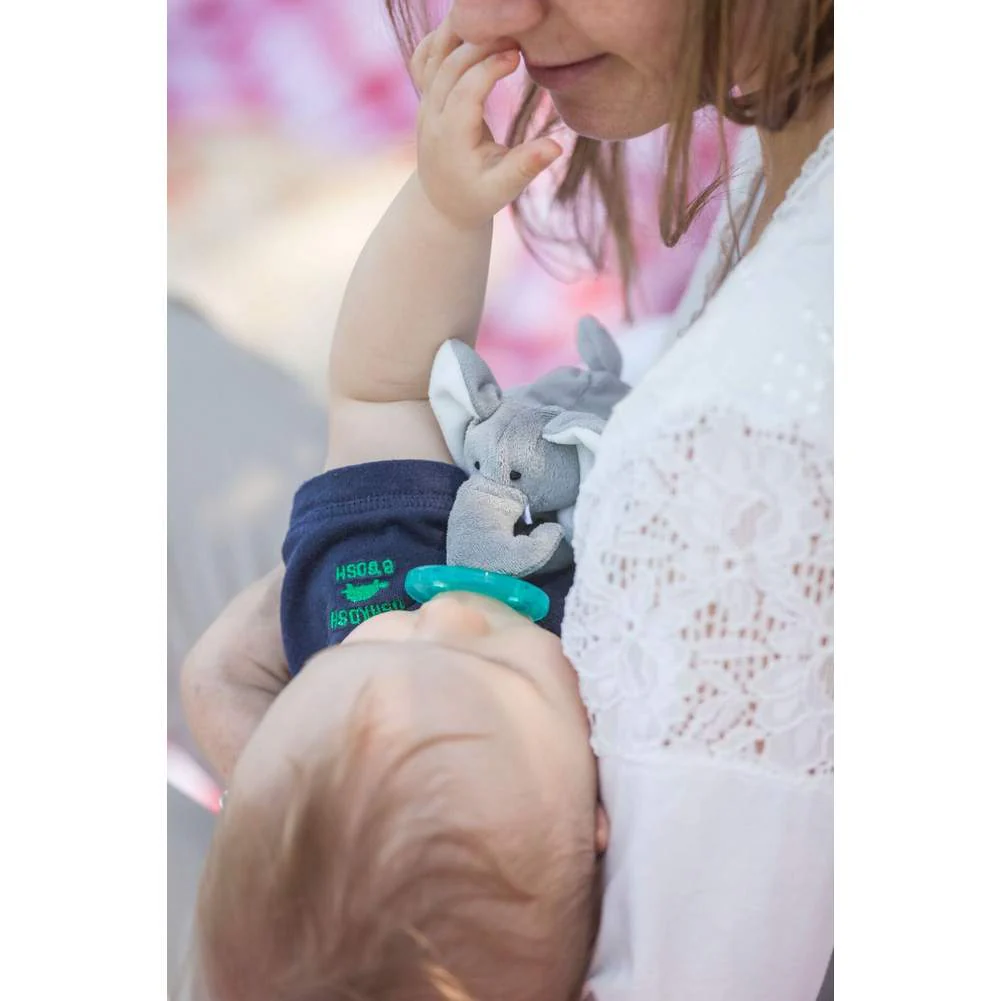 WubbaNub Infant Pacifier - Elephant - Image 4