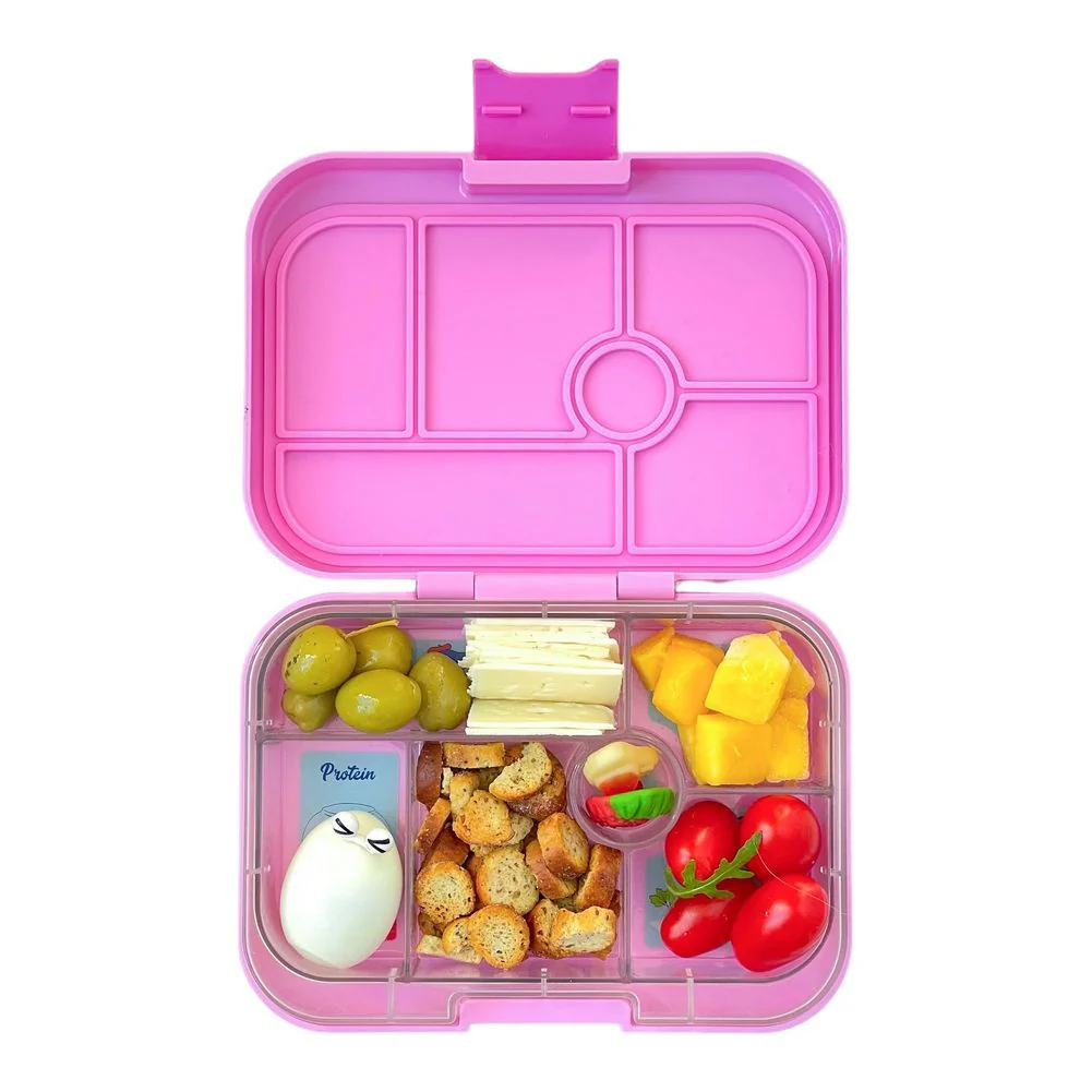 Yumbox Original 6-Compartments Lunch Box - Fifi Pink with Paris Tray - Image 2