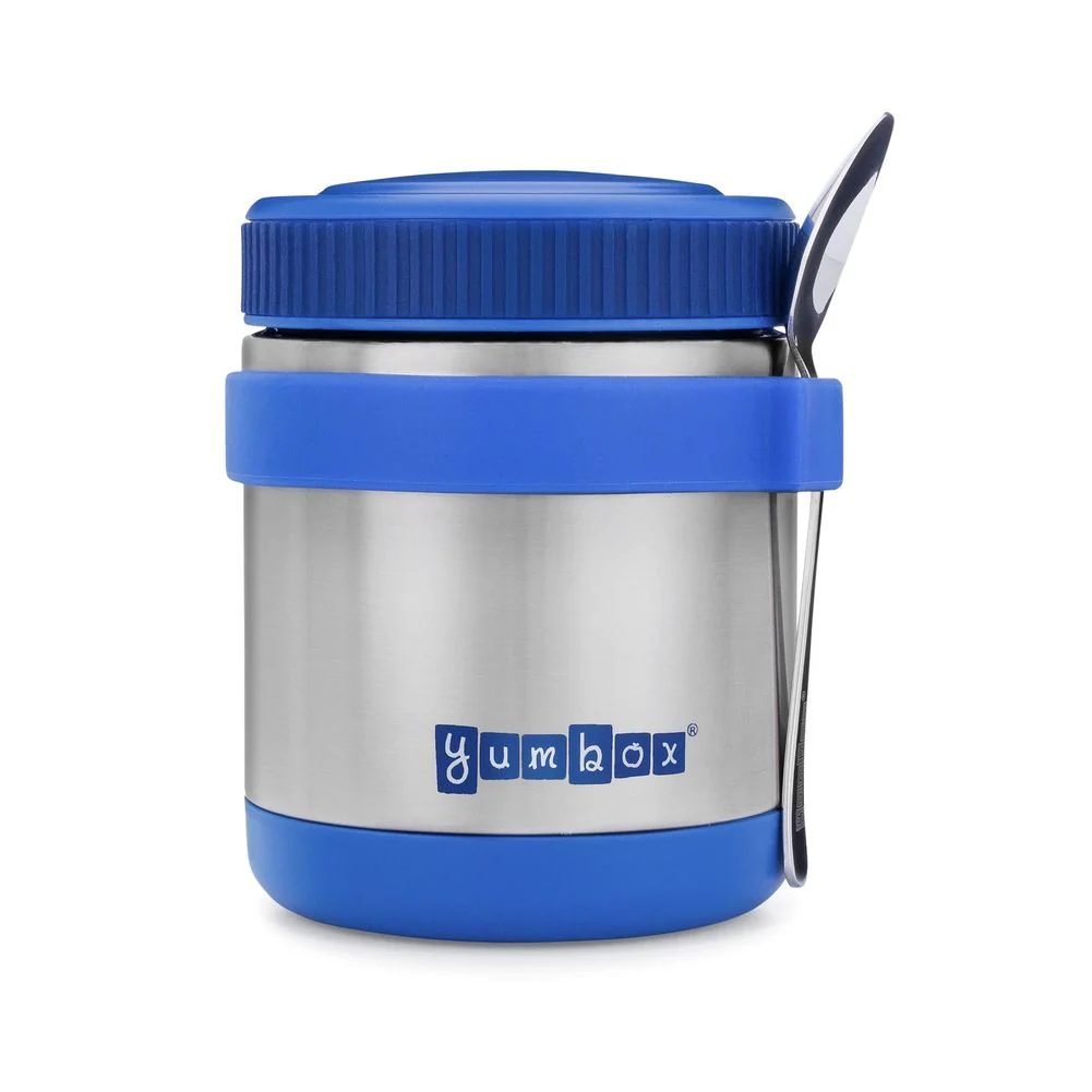Yumbox Zuppa Triple Insulated Stainless Steel Thermal Food Jar with Spoon - Twilight Black / 12 oz