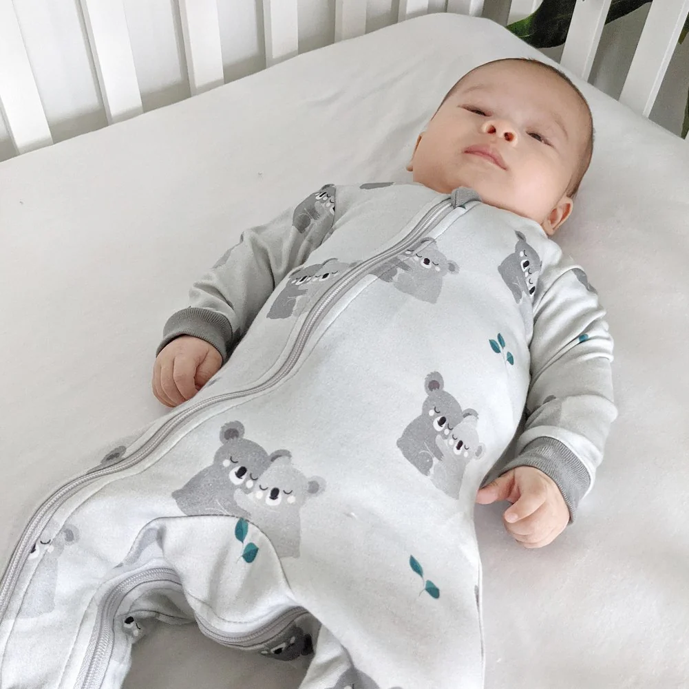 ZippyJamz Organic Cotton Footed Sleeper - Koala-fied Cutie (6-9 Months) - Image 5