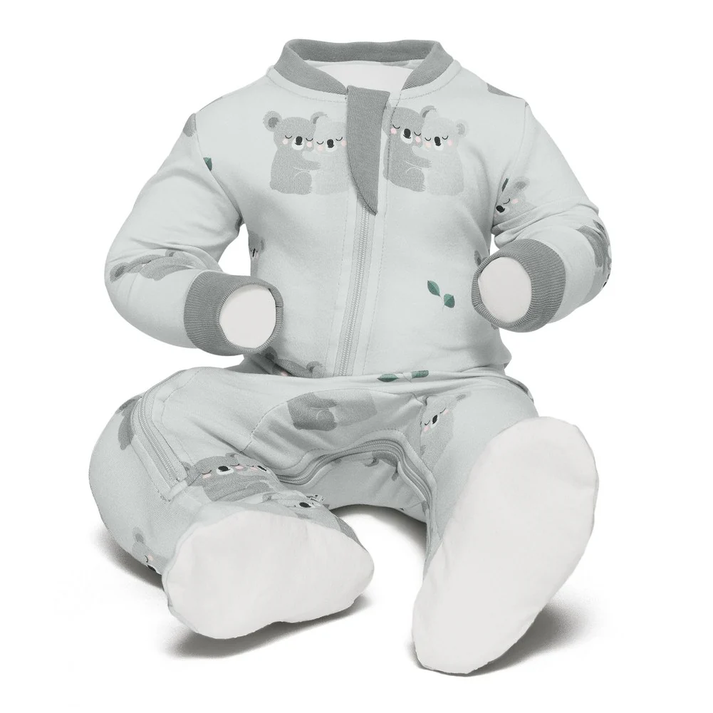 ZippyJamz Organic Cotton Footed Sleeper - Koala-fied Cutie (9-12 Months) - Image 2