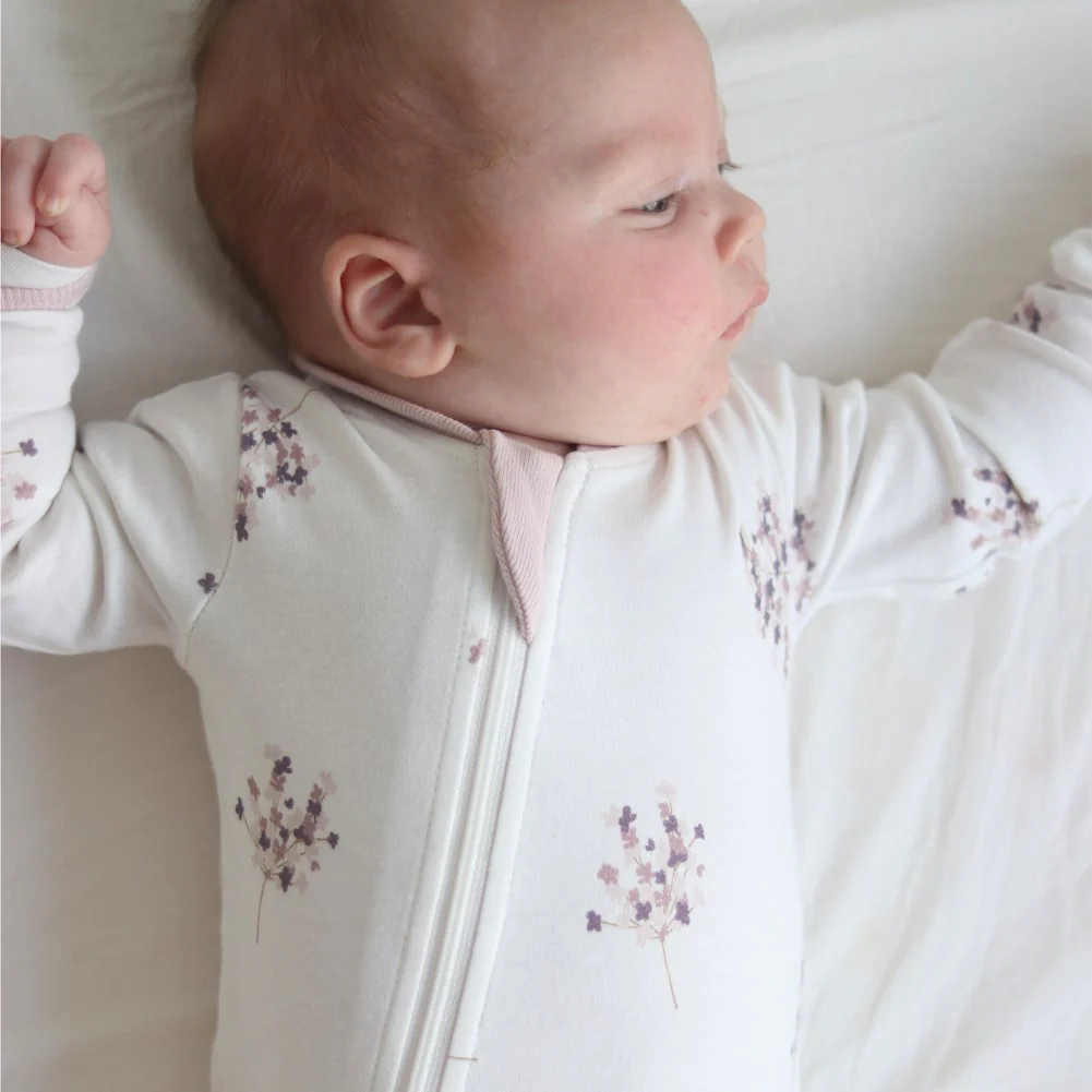 ZippyJamz Organic Cotton Footless Sleeper - Spring Blossom (18-24 Months) - Image 3