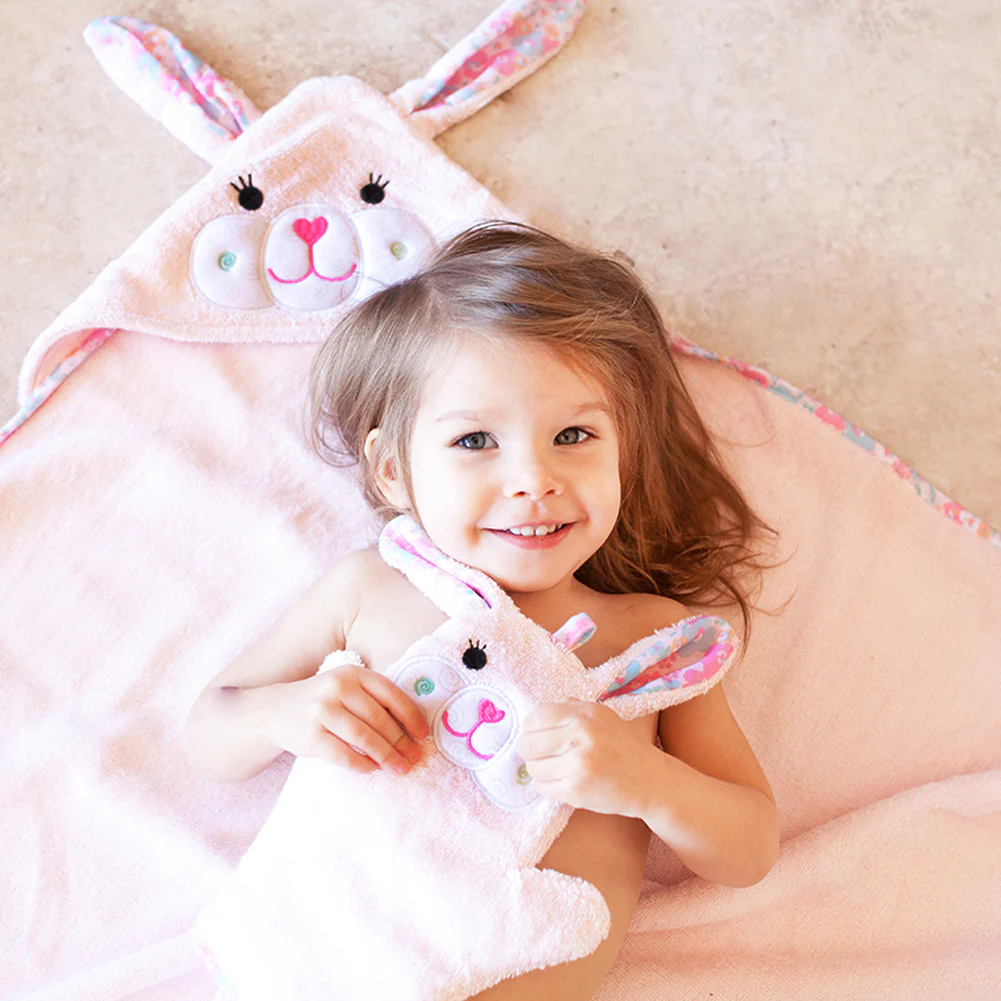 Zoocchini Baby Hooded Towel - Beatrice the Bunny - Image 5